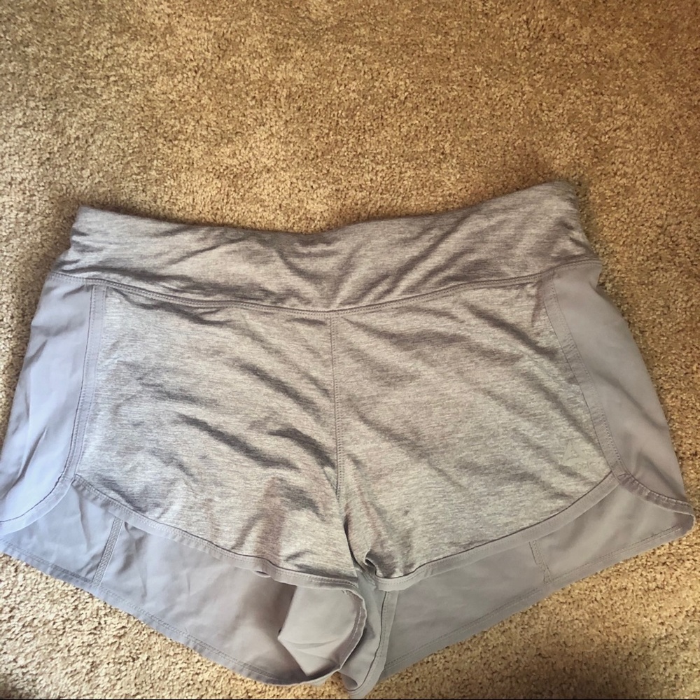 grey athletic shorts